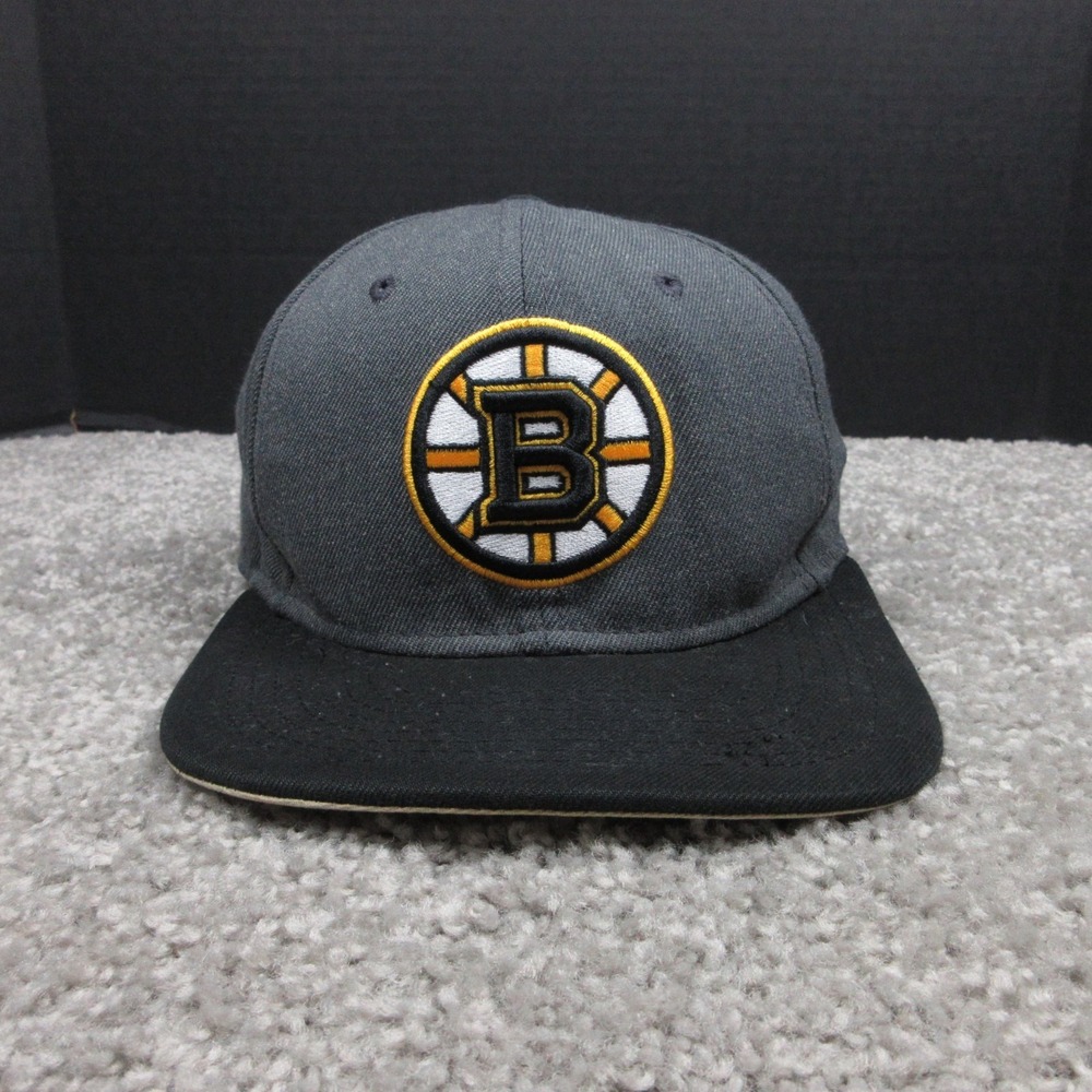 Boston‎ Bruins Hat Cap Mens Snap Back New Era 9Fifty Gray Black NHL Hockey Logo